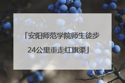 安阳师范学院师生徒步24公里重走红旗渠
