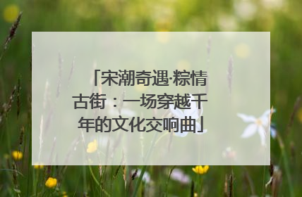 宋潮奇遇·粽情古街：一场穿越千年的文化交响曲