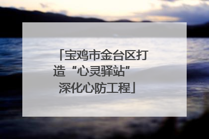 宝鸡市金台区打造“心灵驿站” 深化心防工程
