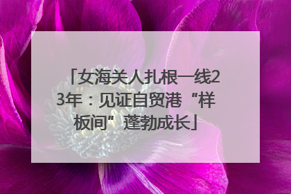 女海关人扎根一线23年：见证自贸港“样板间”蓬勃成长
