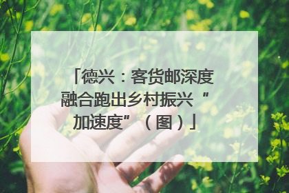 德兴：客货邮深度融合跑出乡村振兴“加速度”（图）