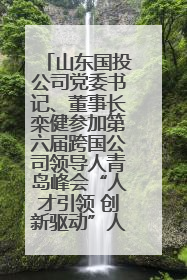 山东国投公司党委书记、董事长栾健参加第六届跨国公司领导人青岛峰会“人才引领 创新驱动”人力资源高质量发展对话会