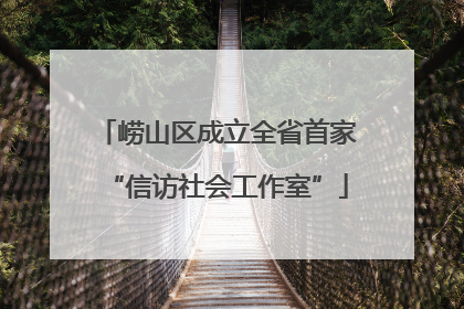 崂山区成立全省首家“信访社会工作室”