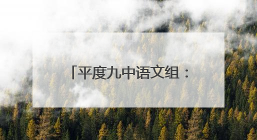 平度九中语文组：春风化雨润桃李，共研深思促成长