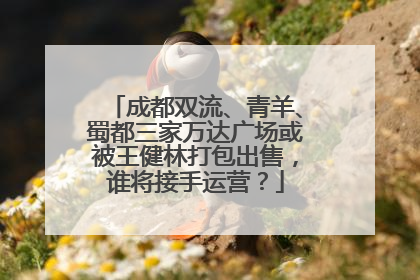 成都双流、青羊、蜀都三家万达广场或被王健林打包出售，谁将接手运营？