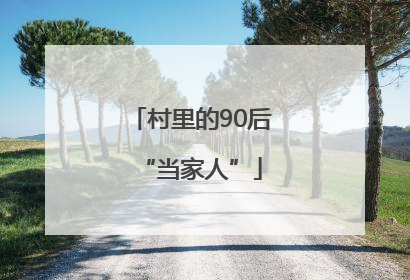 村里的90后“当家人”
