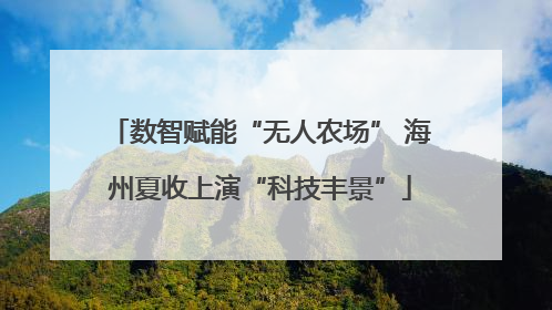 数智赋能“无人农场” 海州夏收上演“科技丰景”
