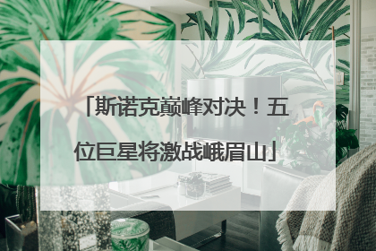 斯诺克巅峰对决！五位巨星将激战峨眉山