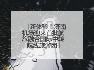 新体验！济南机场迎来首批航旅融合国际中转航线旅游团