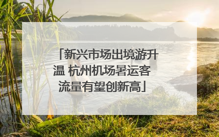 新兴市场出境游升温 杭州机场暑运客流量有望创新高