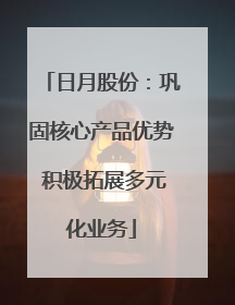 日月股份：巩固核心产品优势 积极拓展多元化业务