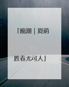 晚潮｜夏荫胜春尤可人