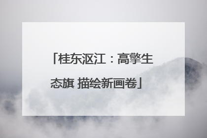 桂东沤江：高擎生态旗 描绘新画卷