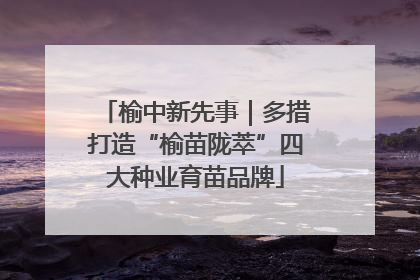 榆中新先事｜多措打造“榆苗陇萃”四大种业育苗品牌