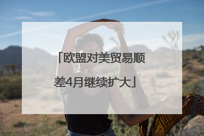欧盟对美贸易顺差4月继续扩大