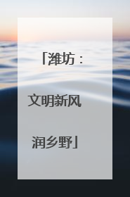 潍坊：文明新风润乡野