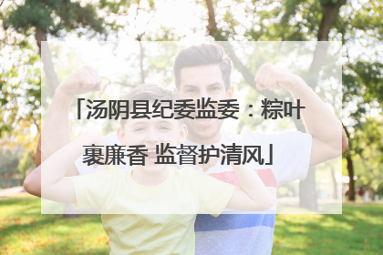 汤阴县纪委监委：粽叶裹廉香 监督护清风
