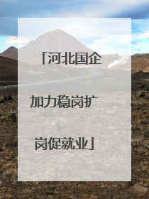 河北国企加力稳岗扩岗促就业