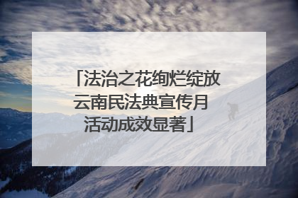 法治之花绚烂绽放 云南民法典宣传月活动成效显著