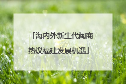 海内外新生代闽商热议福建发展机遇