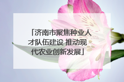 济南市聚焦种业人才队伍建设 推动现代农业创新发展