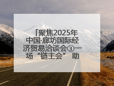 聚焦2025年中国·廊坊国际经济贸易洽谈会③一场“链主会” 助力厂商破圈发展