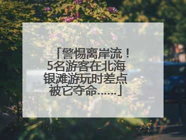 警惕离岸流！5名游客在北海银滩游玩时差点被它夺命……