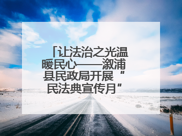 让法治之光温暖民心——溆浦县民政局开展“民法典宣传月” 普法活动