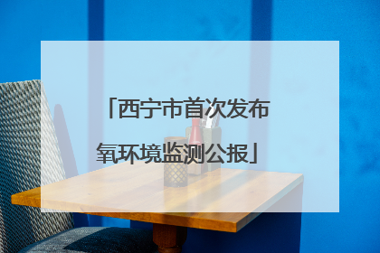 西宁市首次发布氧环境监测公报