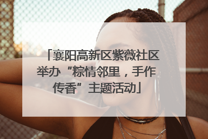 襄阳高新区紫薇社区举办“粽情邻里，手作传香”主题活动