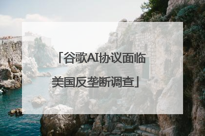 谷歌AI协议面临美国反垄断调查