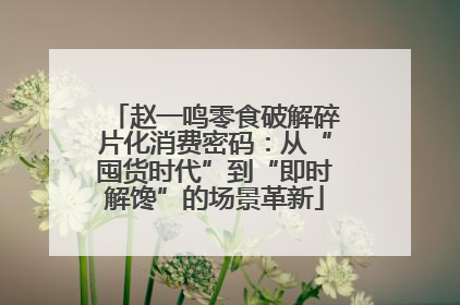 赵一鸣零食破解碎片化消费密码：从“囤货时代”到“即时解馋”的场景革新