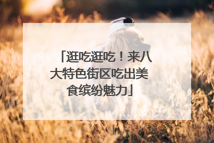 逛吃逛吃！来八大特色街区吃出美食缤纷魅力