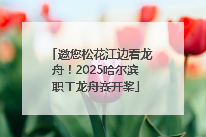 邀您松花江边看龙舟！2025哈尔滨职工龙舟赛开桨
