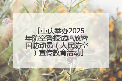 重庆举办2025年防空警报试鸣放暨国防动员（人民防空）宣传教育活动