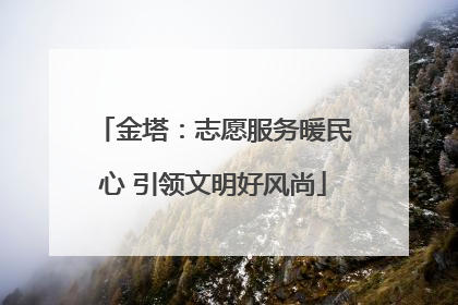 金塔：志愿服务暖民心 引领文明好风尚