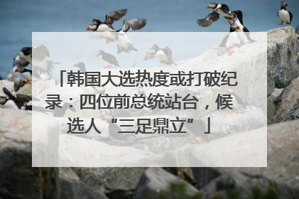 韩国大选热度或打破纪录：四位前总统站台，候选人“三足鼎立”