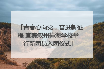 青春心向党，奋进新征程 宜宾叙州樟海学校举行新团员入团仪式