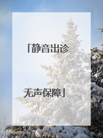 静音出诊 无声保障