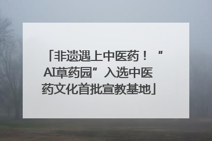 非遗遇上中医药！“AI草药园”入选中医药文化首批宣教基地