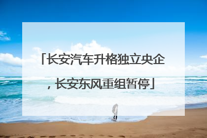 长安汽车升格独立央企，长安东风重组暂停