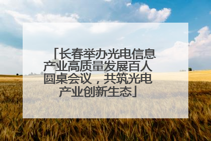 长春举办光电信息产业高质量发展百人圆桌会议，共筑光电产业创新生态