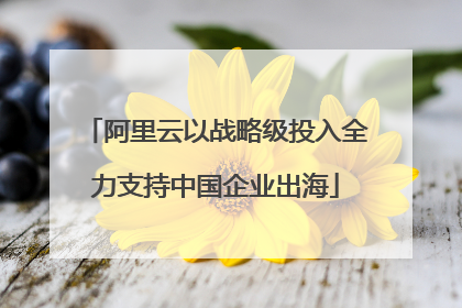 阿里云以战略级投入全力支持中国企业出海