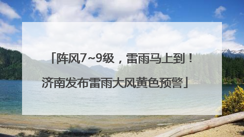 阵风7~9级，雷雨马上到！济南发布雷雨大风黄色预警