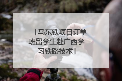 马东铁项目订单班留学生赴广西学习铁路技术