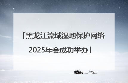 黑龙江流域湿地保护网络2025年会成功举办
