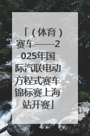 （体育）赛车——2025年国际汽联电动方程式赛车锦标赛上海站开赛