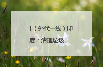 （外代一线）印度：清理垃圾