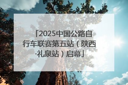 2025中国公路自行车联赛第五站（陕西·礼泉站）启幕