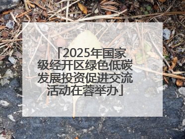 2025年国家级经开区绿色低碳发展投资促进交流活动在蓉举办